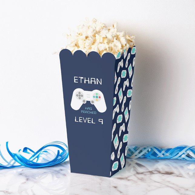 Retro Video Game Theme Personalised Birthday Favour Box (Creator Uploaded)