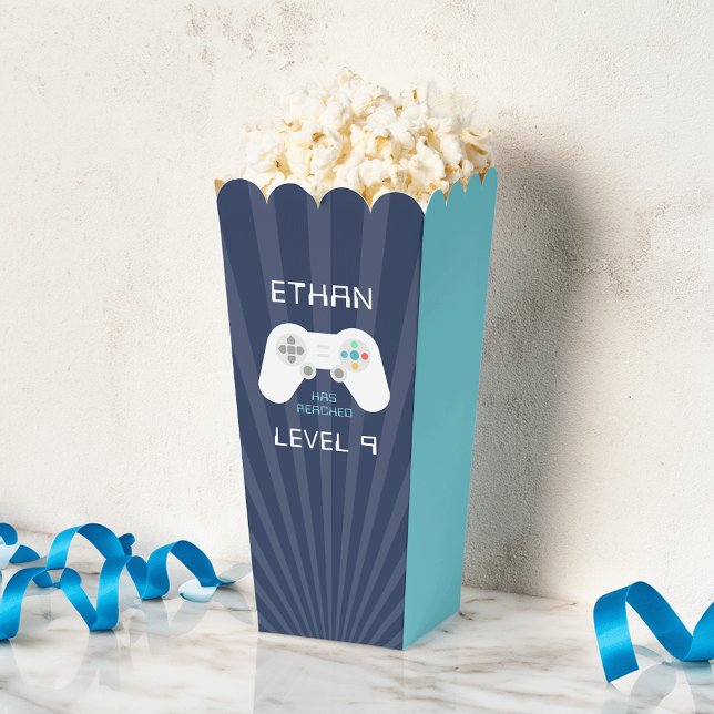 Retro Video Game Theme Personalised Birthday Favour Box (Creator Uploaded)