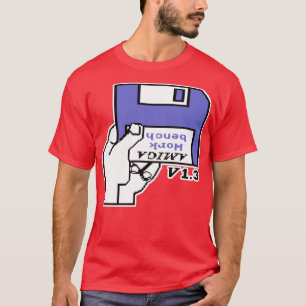 Retro Video Games Commodore Amiga Workbench Insert T-Shirt