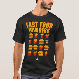 Retro Video Games Fast Food T-Shirt