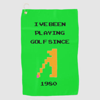 Retro Video Golf Game Towel