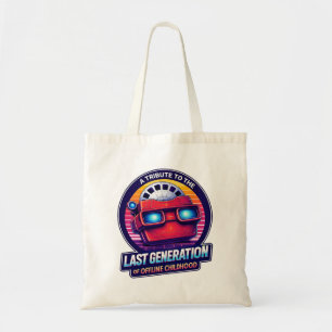 Retro Viewmaster Tribute to the Last Offline Child Tote Bag