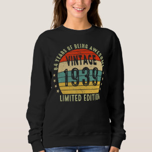 Retro Vintage 1939 84 Year Of Being Awesome Sweatshirt