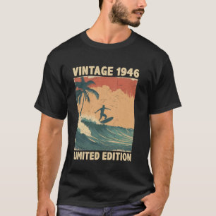 Retro Vintage 1946 Surfing Lover Limited Edition F T-Shirt