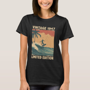 Retro Vintage 1947 Surfing Lover Limited Edition F T-Shirt
