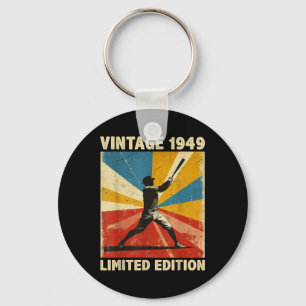 Retro Vintage 1949 Baseball Lover Limited Edition Key Ring