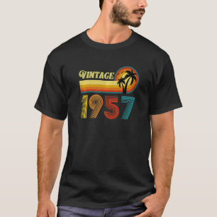 Retro Vintage 1957 64 Years Old 64th Birthday Men T-Shirt