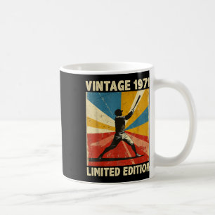 Retro Vintage 1971 Baseball Lover Limited Edition Coffee Mug