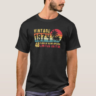 Retro Vintage 1974 48 Years Old  48th B Day T-Shirt