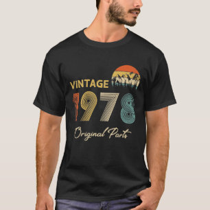 Retro Vintage 1978 Original Parts Birthday T-Shirt