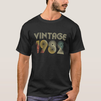 Retro Vintage 1982 40Th Birthday Gift Women Men Bo T-Shirt