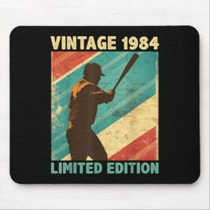 Retro Vintage 1984 Baseball Lover Limited Edition  Mouse Pad