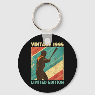 Retro Vintage 1995 Baseball Lover Limited Edition Key Ring