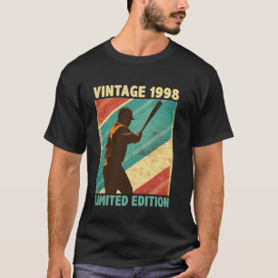 Retro Vintage 1998 Baseball Lover Limited Edition T-Shirt
