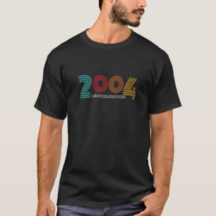 Retro Vintage 2004 Limited Edition 18Th Birthday T-Shirt