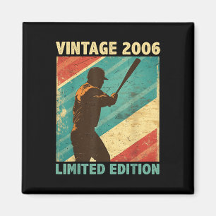 Retro Vintage 2006 Baseball Lover Limited Edition Magnet