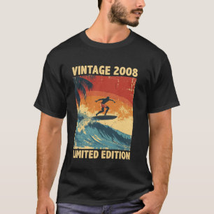 Retro Vintage 2008 Surfing Lover Limited Edition C T-Shirt