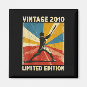 Retro Vintage 2010 Baseball Lover Limited Edition Magnet