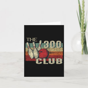 Retro Vintage 300 Club T Shirt - Perfect Bowling G Card