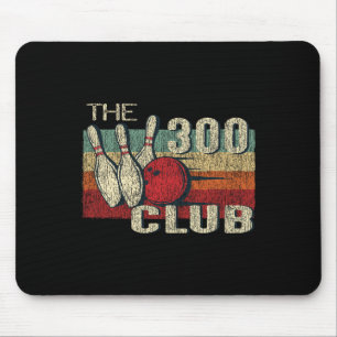 Retro Vintage 300 Club T Shirt - Perfect Bowling G Mouse Pad