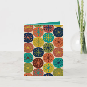Retro Vintage 50s Mid-century Atomic Age Dots Invitation