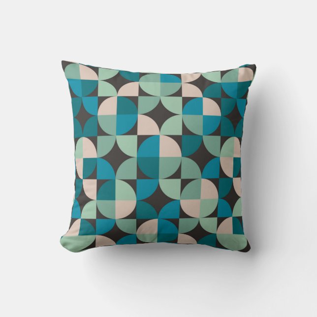 Retro Vintage 60's Pattern Cushion (Front)