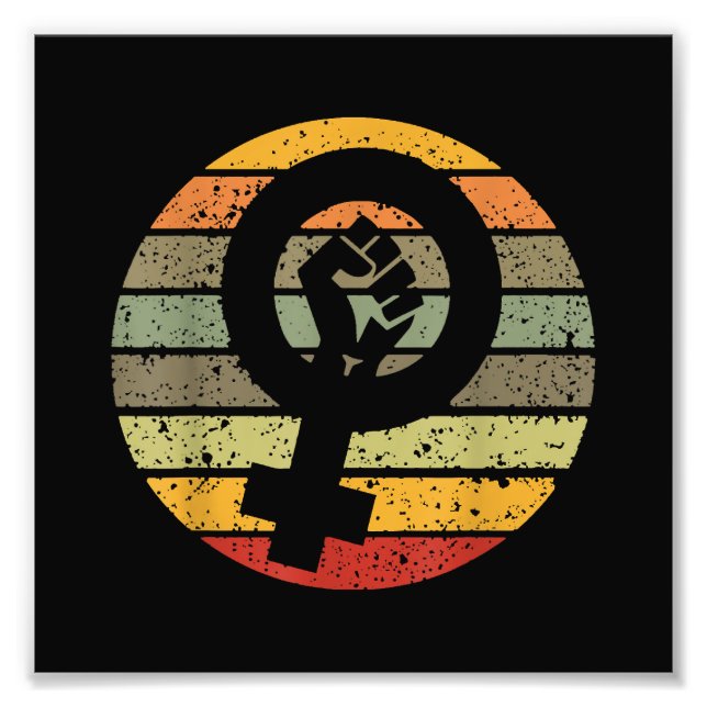 Retro Vintage, 70s 80s 90s Feminist Photo Print (Front)