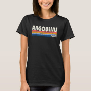 Retro Vintage 70s 80s Style Angoulins France T-Shirt