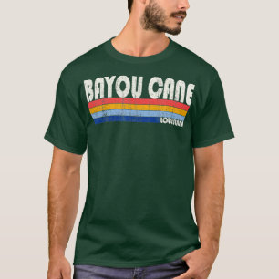 Retro Vintage 70s 80s Style Bayou Cane Louisiana T-Shirt
