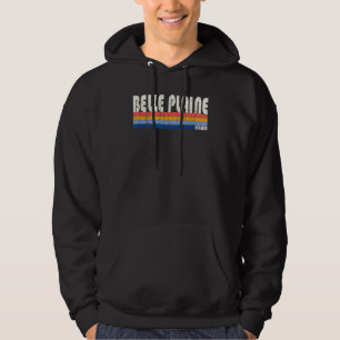 Retro Vintage 70s 80s Style Belle Plaine Iowa Hoodie