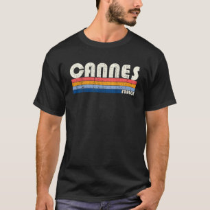 Retro Vintage 70s 80s Style Cannes France T-Shirt