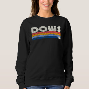 Retro Vintage 70s 80s Style Dows Iowa Sweatshirt