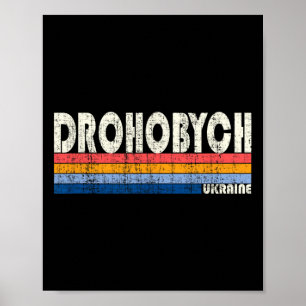 Retro Vintage 70s 80s Style Droho  Poster