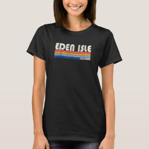 Retro Vintage 70s 80s Style Eden Isle Louisiana T-Shirt