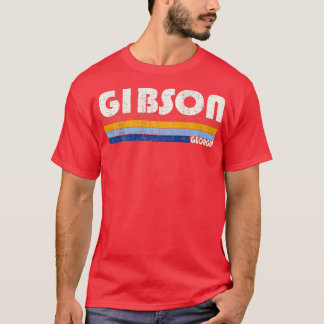 Retro Vintage 70s 80s Style Gibson GA   T-Shirt