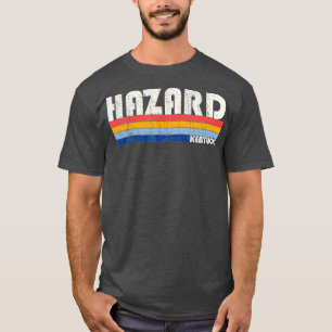 Retro Vintage 70s 80s Style Hazard Kentucky  T-Shirt