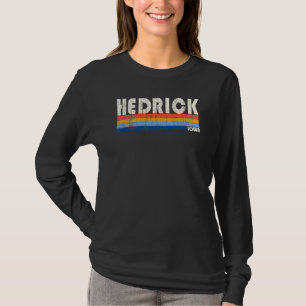 Retro Vintage 70s 80s Style Hedrick Iowa T-Shirt