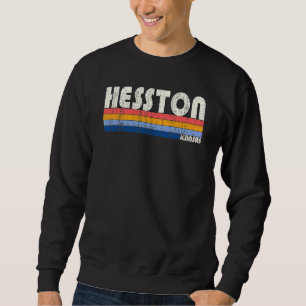 Retro Vintage 70s 80s Style Hesston Kansas Sweatshirt