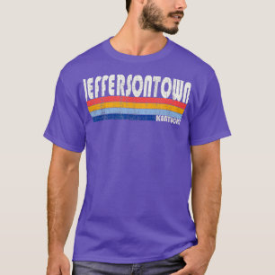 Retro Vintage 70s 80s Style Jeffersontown Kentucky T-Shirt