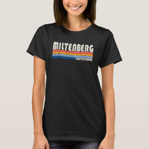 Retro Vintage 70s 80s Style Miltenberg Deutschland T-Shirt