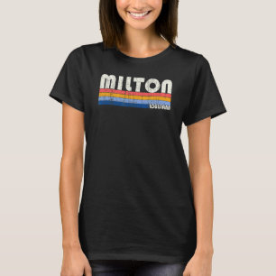 Retro Vintage 70s 80s Style Milton Louisiana T-Shirt