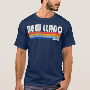 Retro Vintage 70s 80s Style New Llano Louisiana T-Shirt