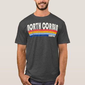 Retro Vintage 70s 80s Style North Corbin Kentucky T-Shirt