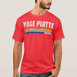 Retro Vintage 70s 80s Style Ville Platte Louisiana T-Shirt