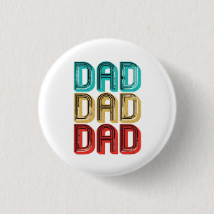 Retro Vintage 70s Dad Essential 3 Cm Round Badge