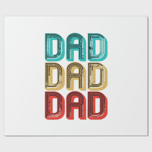 Retro Vintage 70s Dad Essential Wrapping Paper