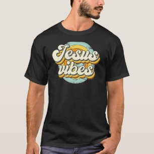 Retro Vintage 70s Jesus Vibes Christian Happy East T-Shirt