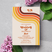  retro vintage 70s wedding