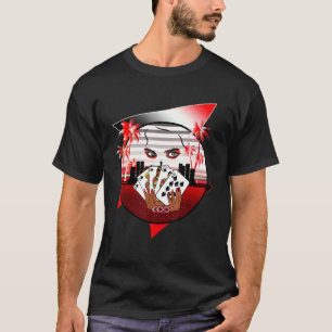 Retro Vintage 80's 90's Poker Royal Flush Spades T-Shirt