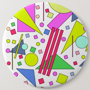 Retro Vintage 80s and 90s Style 6 Cm Round Badge